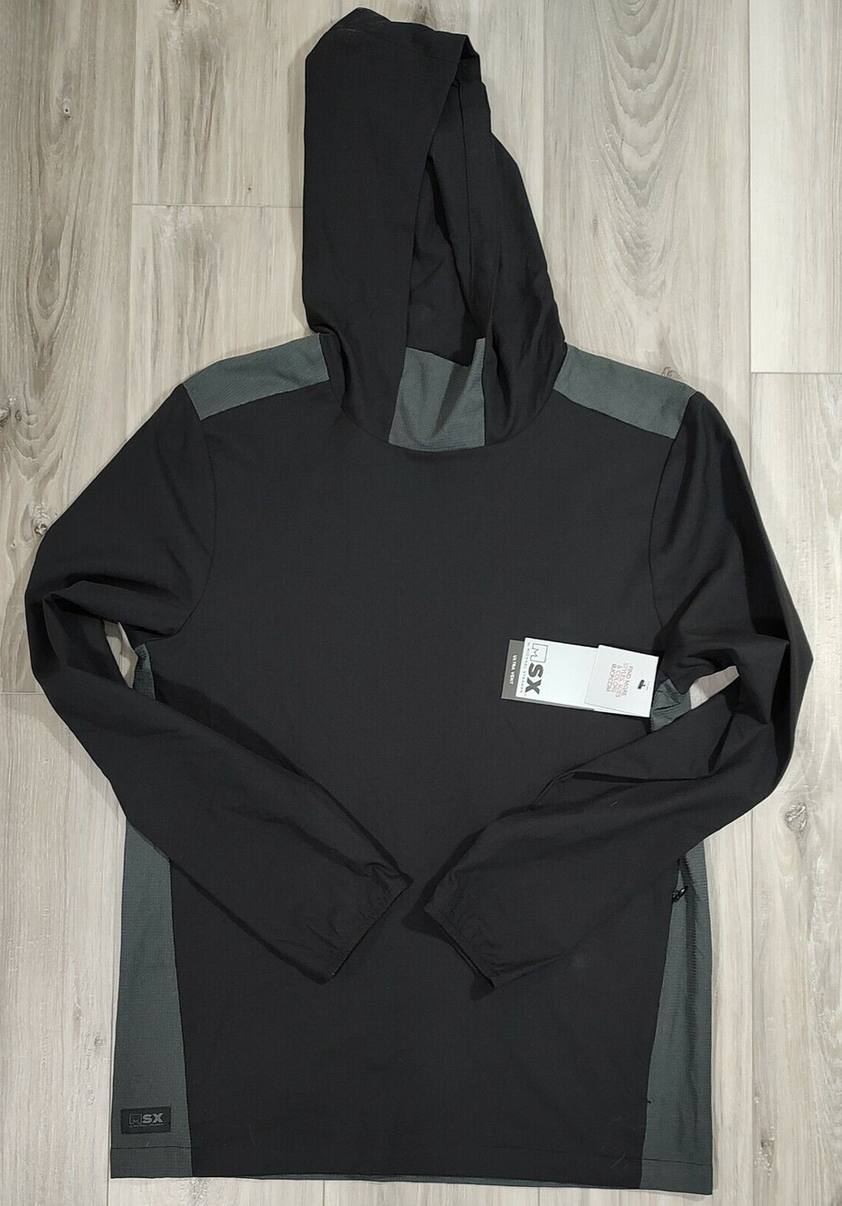 MSX by Michael Strahan Sweatshirt Men's Small Black Hoodie Pullover Long Sleeve